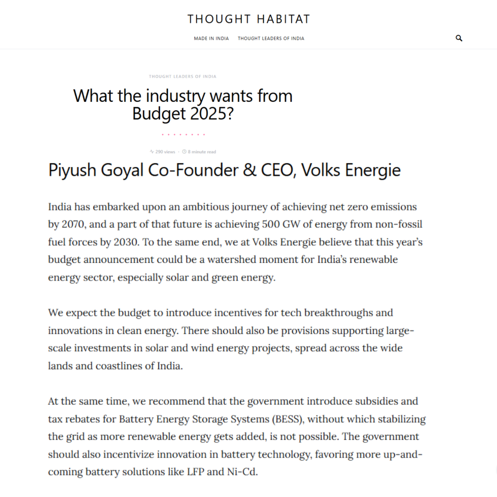 What the industry wants from Budget 2025?
